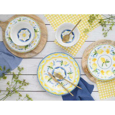 Lemona 12 Piece Stoneware Dinnerware Set - Service for 4