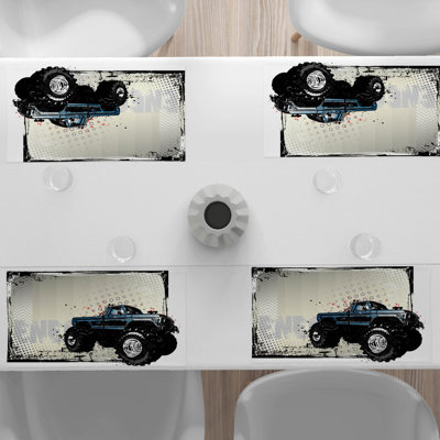 Polyester Abstract Rectangle Placemat