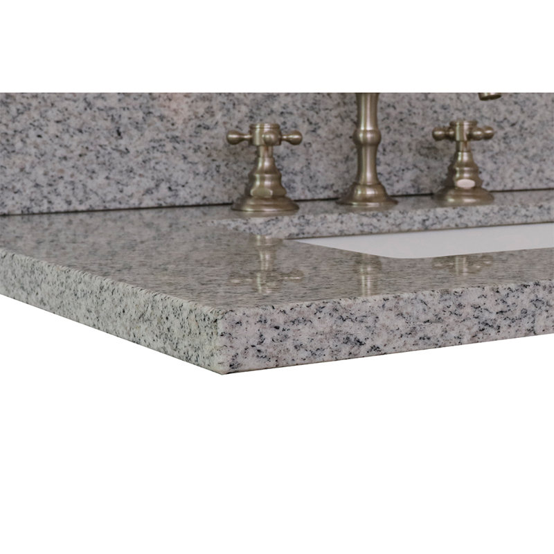 Plateau de meuble-lavabo simple 31 po avec lavabo, Gris