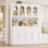 Armoire de cuisine H 73 po x l 52 po, blanc