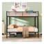 Lit superposé double au dessus d'un lit double, aucun sommier requis, assemblage facile