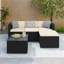 Rattan Patio Furniture Set All Weather Garden Lounge Set with Cushions-624943516
