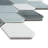 Handmade 11.23 in. x 10.75 in. Honeycomb Glossy Porcelain Mosaic Wall and Floor Tile-36932274
