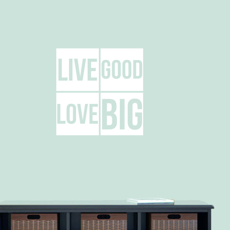 Décalcomanie murale big good love big Weathers, Blanc