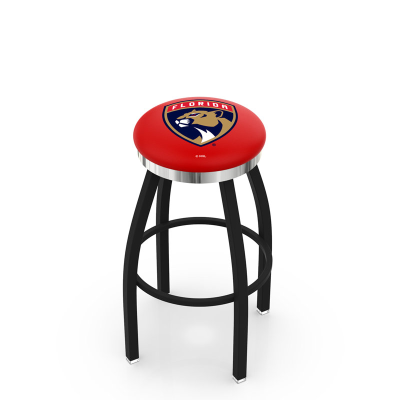 Tabouret de bar pivotant de 30 po NCAA, Chrome, Panthères de la Floride