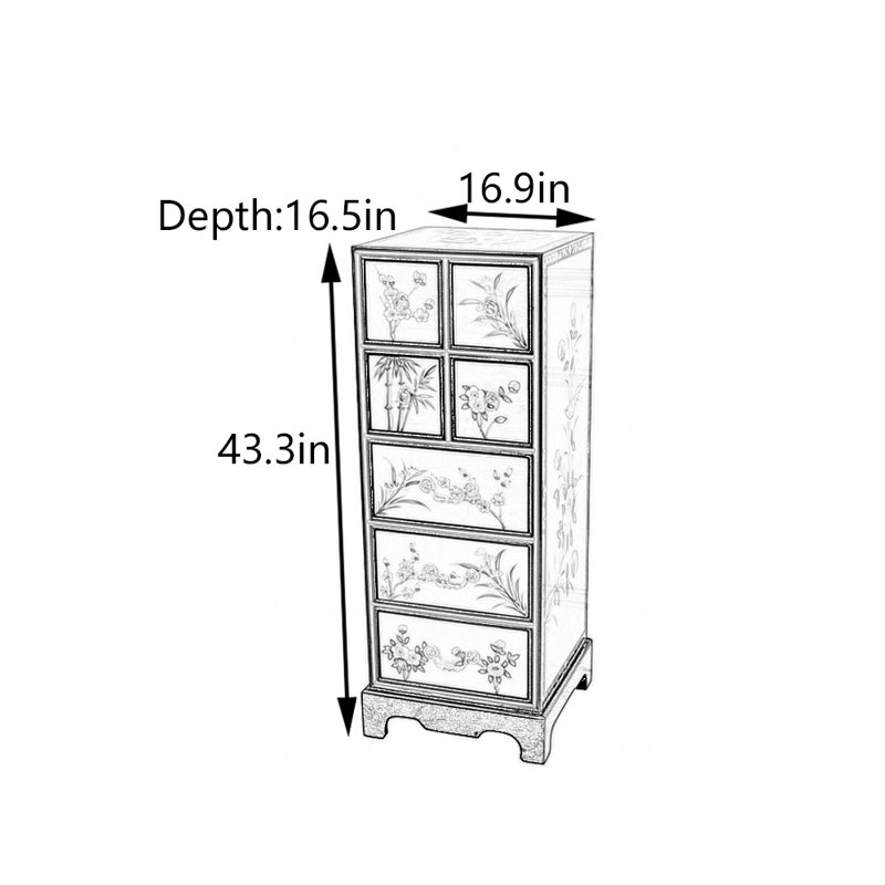 Armoire de vestibule à tiroirs multiples