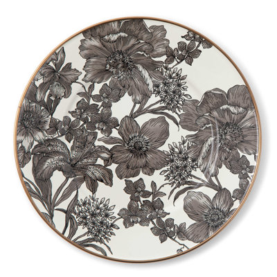 English Garden Enamel Salad/Dessert Plate
