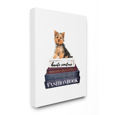 « mode designer pet dog bookstack », impression