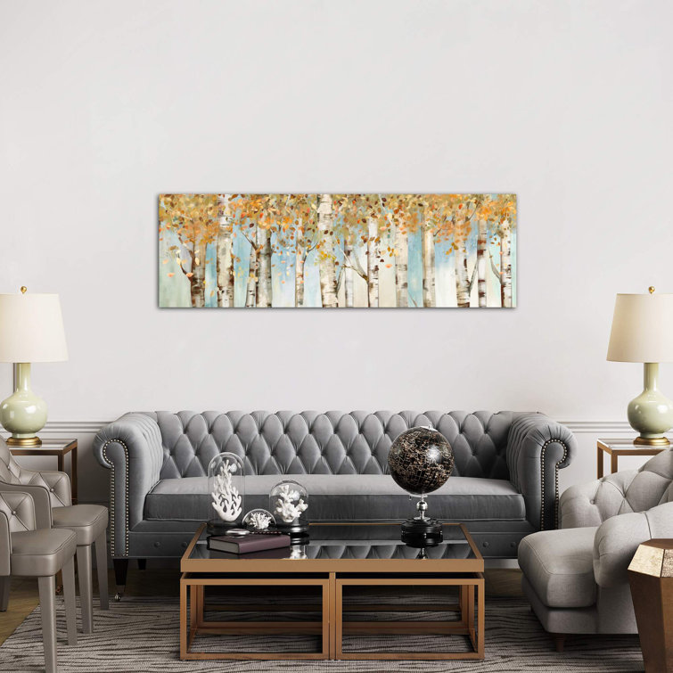 Birch Country by Allison Pearce - Panoramic Painting on Canvas