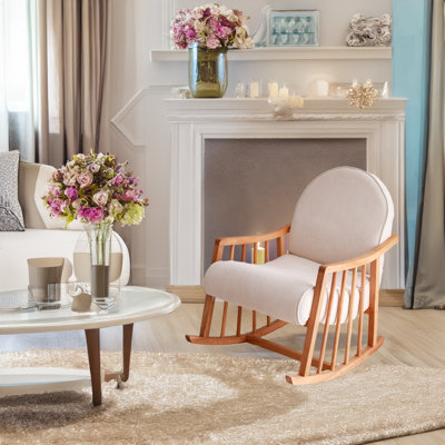 Beech Tree Frame Rocking Wing Chair