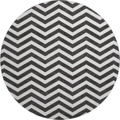 Premium Machine Washable Prisco Black Rug