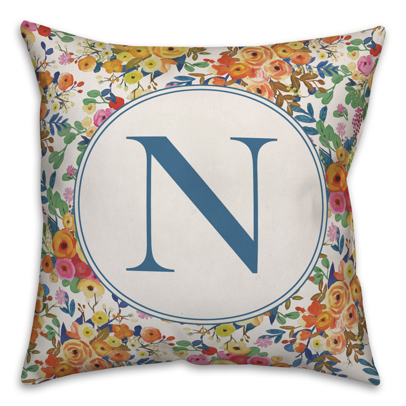 Housse et insert de coussin carré Wildflower, N