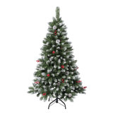 National Tree Company, First Traditions Collection, 7.5Ft Artificial Cullen Hinged Tree With Berries And Pinecones