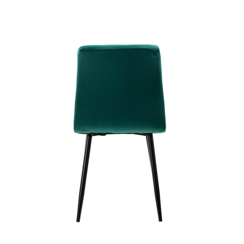 Coffield 50cm H Upholstered Side Chair, Green