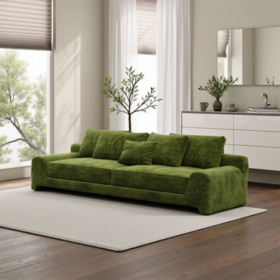 Canapé moderne en chenille Atrovirens - Confort supérieur