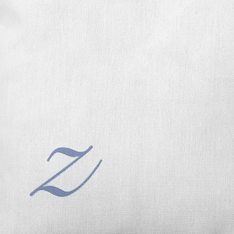 Monogram Design Collection Reversible Throw Pillow, 16"x16", Blue, Z