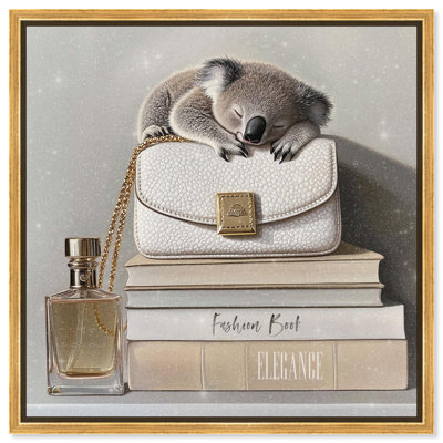 Koala sur livres de mode, impressions sur toile par Art Remedy