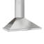 Hotte murale convertible 30 pouces 600 CFM en argent avec veilleuse Brisas