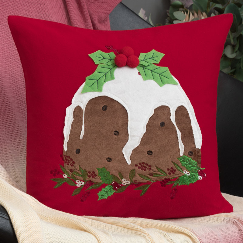 Housse de coussin décoratif de Noël 18 po x 18 po