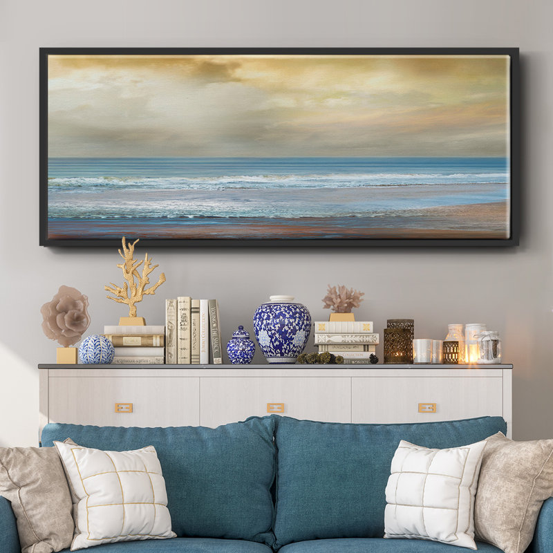 Beach Dreams- Framed Canvas, 20" H x 50" W