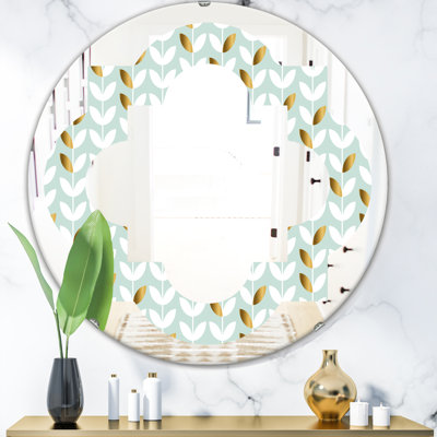 Quatrefoil Foliage X Cottage Americana Wall Mirror