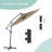 Elasia 120'' Lighted Cantilever Umbrella-792668134