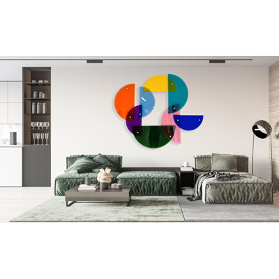 Extra Large Transparent Geometric Wall Art - Modern Acrylic Decor