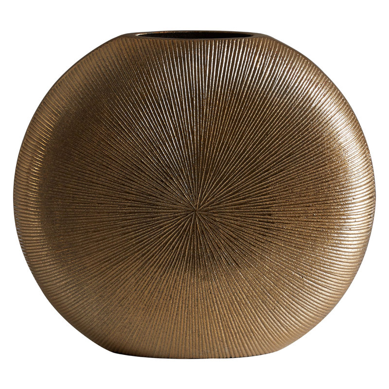 Lyly Metal Table Vase, 26cm H x 29cm W x 8cm D