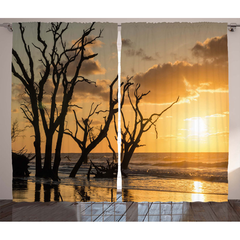 Semi Sheer Curtain Pair, 54" W x 96" L