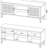 2-door Engineered Wood 60" TV Stand