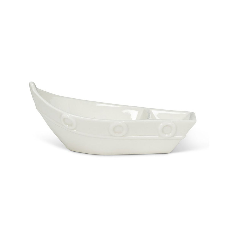 Breakwater Bay Ketron Ceramic Candy Bowl, 4" H x 8" W x 4" D