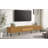 Boho TV Stand For Tvs Up To 80'' , Modern Farmhouse Media Console, Entertainment Center With Metal Legs, TV Cabinet For Living Room, Home Theatre