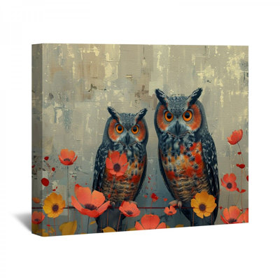 Owls, reproduction d'art sur toile
