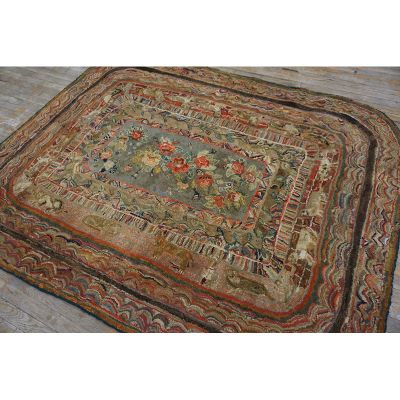 Tapis de couloir antique Tapis en coton multicolore