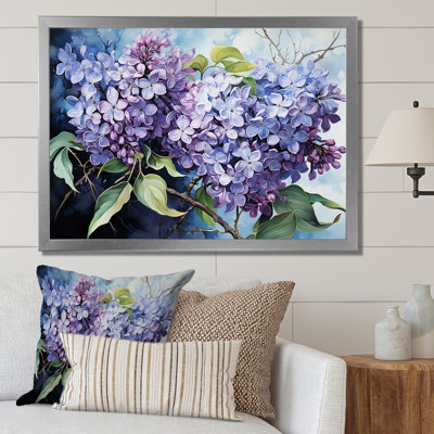 Lilas, minimalisme, rêve IV sur toile