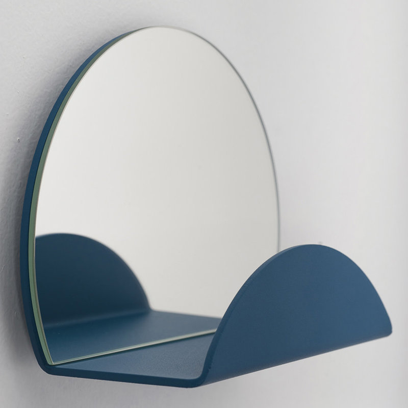 Filip Metal Wall Wall Mounted Coat Rack, Blue