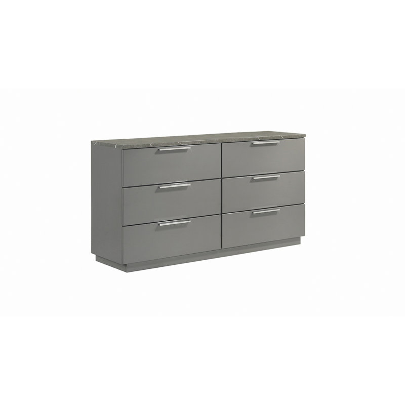 Commode avec tiroirs et pieds en métal, commode de rangement pour la chambre à coucher