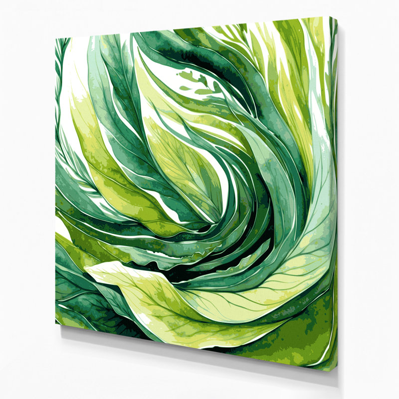 Art mural sur toile vert