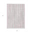 Tapis intérieur lavable rayé rose, gris et ivoire 3 pi x 5 pi