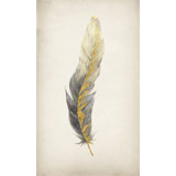 Gilded Feathers I (Gilded Gold) Print by Barclay Butera