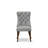 7 Pieces Dining Set Contains a Rectangle Kitchen Table and 6 Light Gray Polyester fabric Modern Chairs, Antique Walnut-299601143-299601138