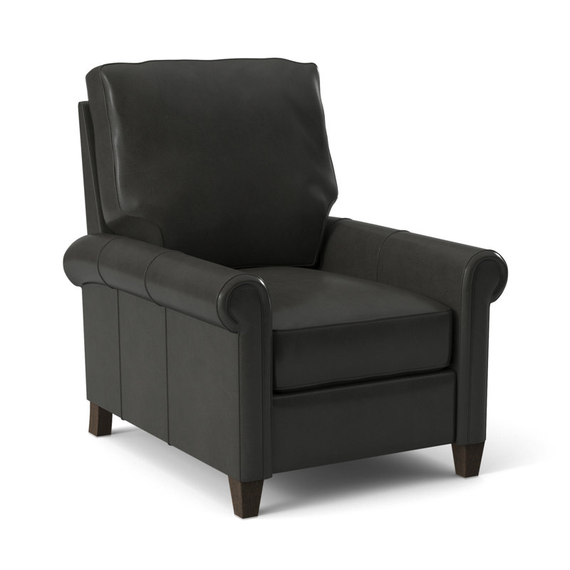 Haskins Recliner, Anilina Hunter Genuine Leather, Cobblestone, Manual