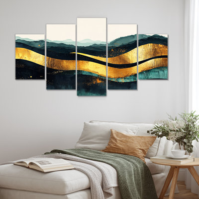 Minimal Forest And Peaks Slitude Horizon III - Forest - Modern Wall Art For Living Room Diamond