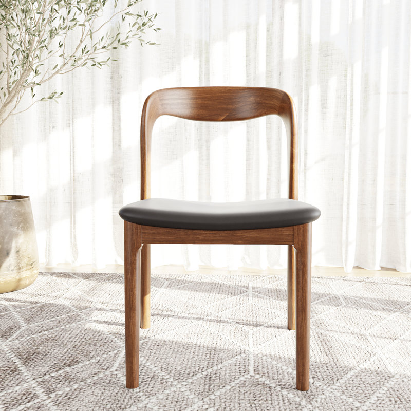 Ensemble de table de salle à manger Amberly, 7 pièces : table, 6 chaises, Blanc doux, H 29,52 po x l 59,06 po x P 59,06 po