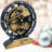 Desk wooden Clock Round 10 inches with Real Moving Gears (Transformable into a Wall Clock - detachable base) Canada Collection-1049897951