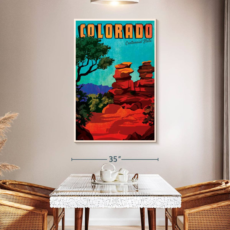 Colorado Centennial State, 51" H x 34" W