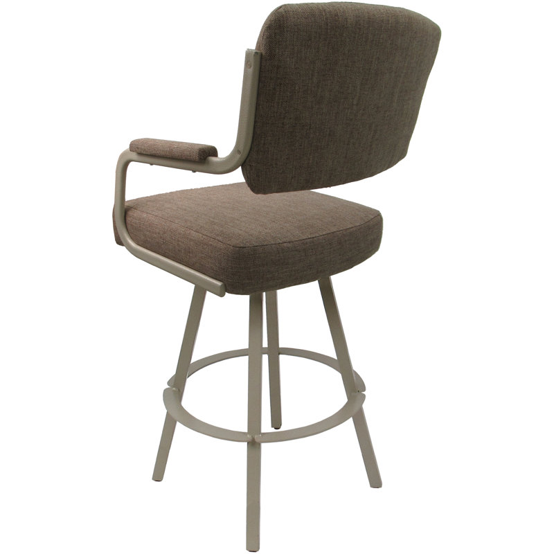Tabouret pivotant rembourré Cessna, Beige, Beige, Counter Stool (26" Seat Height)