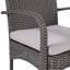 Chaise de salle à manger en osier CORDOBA KD PE [ensemble de 2 pièces]