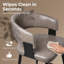 Tabourets de bar modernes en similicuir de 25,6 po, chaises de bar Mid-Century pour la cuisine et la salle à manger-809743318-809743312