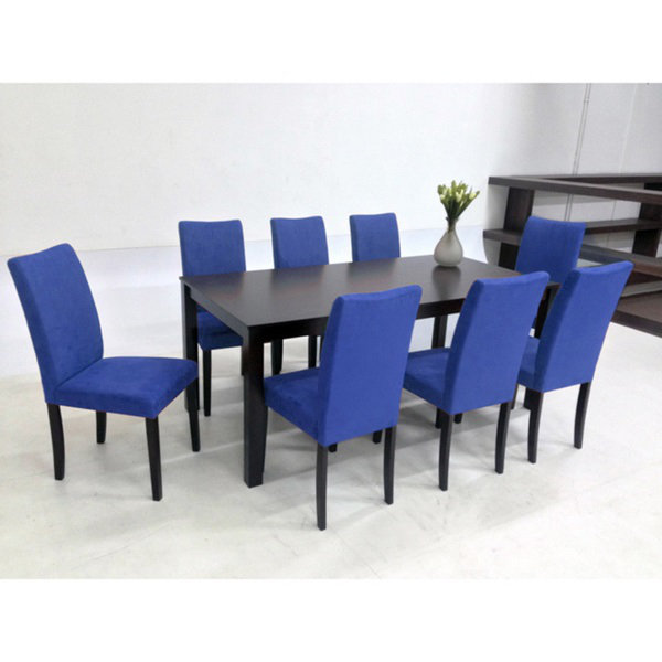 Adam-Alexander 18'' H Upholstered Parsons Chair, Blue